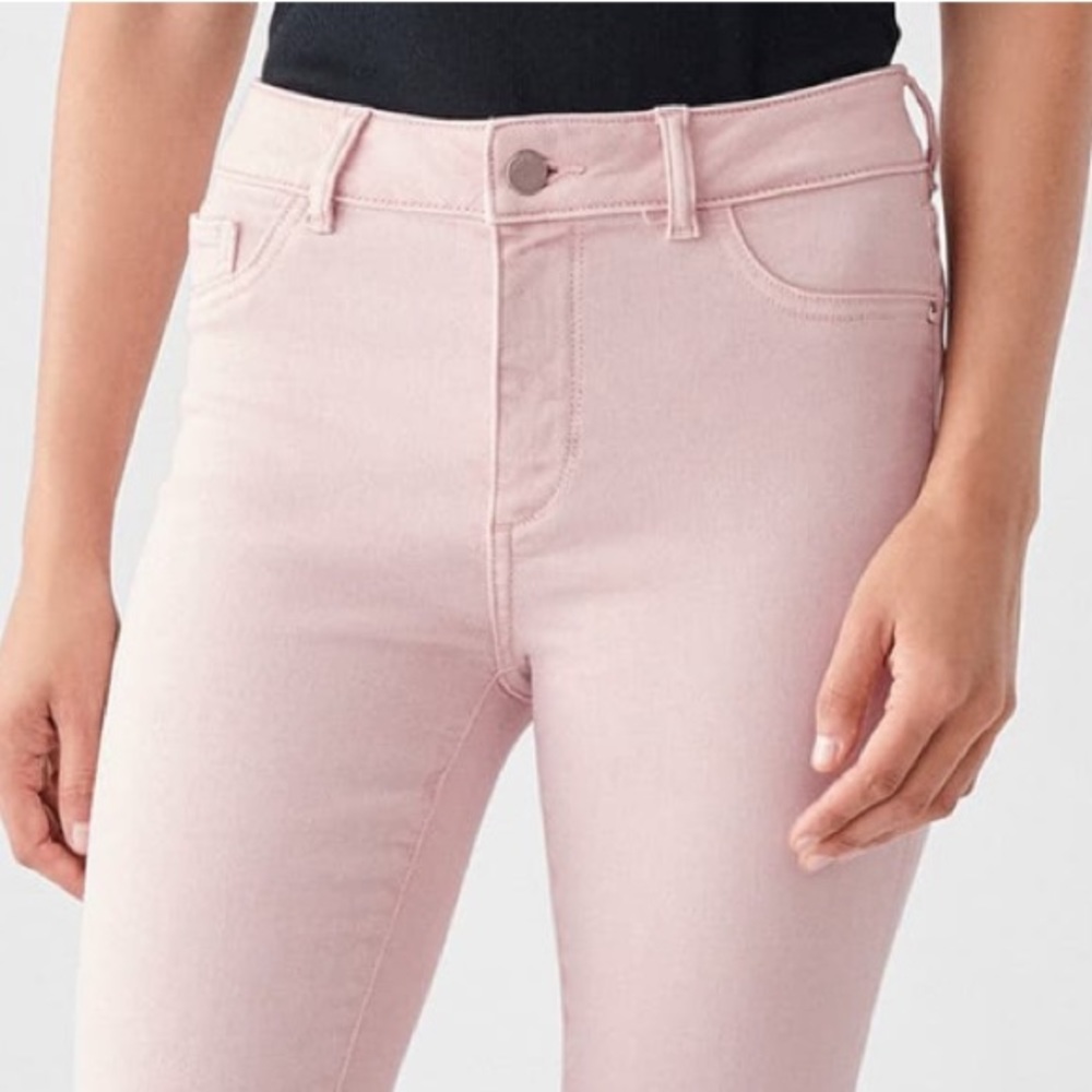 DL1961 Florence Ankle Midrise Light Pink Jeans